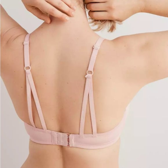 Aerie Real Happy Wireless Lightly Lined Bra - Pink - Picture 3 of 8